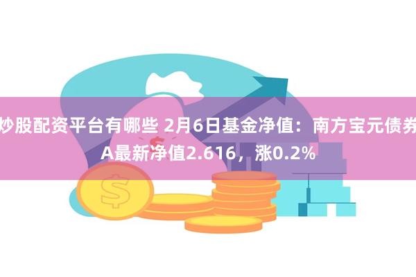 炒股配资平台有哪些 2月6日基金净值：南方宝元债券A最新净值2.616，涨0.2%