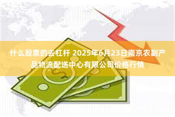 什么股票的去杠杆 2025年6月23日南京农副产品物流配送中心有限公司价格行情