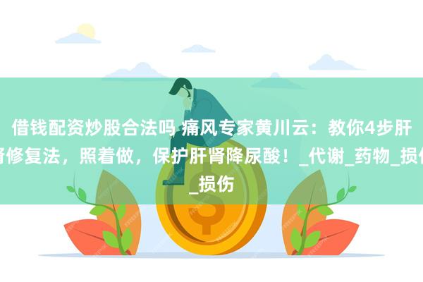 借钱配资炒股合法吗 痛风专家黄川云：教你4步肝肾修复法，照着做，保护肝肾降尿酸！_代谢_药物_损伤